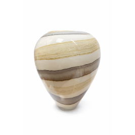 Wazon szklany dekoracyjny 33 cm – elegancki artystyczny | Krosno