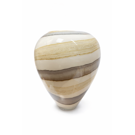 Wazon szklany dekoracyjny 33 cm – elegancki artystyczny | Krosno