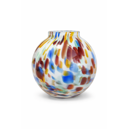 Wazon kula szklany dekoracyjny wys. 13cm | Krosno