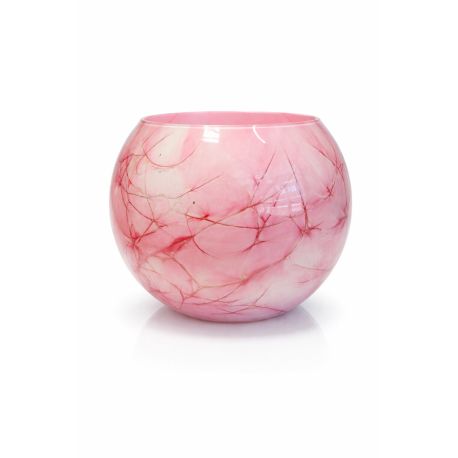 GLASS wazon (kula) 25 cm