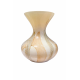 Wazon szklany Krosno 25 cm beżowy dekoracyjny artystyczny