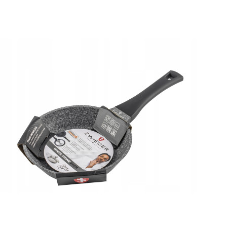 Patelnia ZWIEGER White Stone 20 cm granitowa nieprzywierająca indukcja