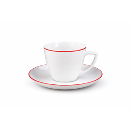 Filiżanka 350 ml ze spodkiem Waza Modern Czerowna Linia