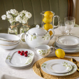 Serwis obiadowy dla 12 osób/42 elementy Waza OLIWKA