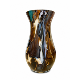 Wazon szklany Krosno 25 cm dekoracyjny elegancki artystyczny