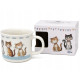Kubek porcelanowy 400 ml koty z pudełkiem prezentowym