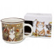 Kubek porcelanowy 400 ml koty z pudełkiem prezentowym