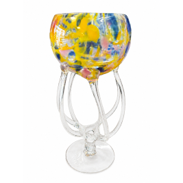 GLASS świecznik (paterka,krzak) 25 cm