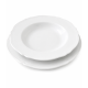 Komplet talerzy dla 6 osób 18 elementów Porcelana Bogucice Gino White