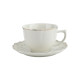 Komplet 2 filiżanek ze spodkami 220 ml Veroni Karin porcelana