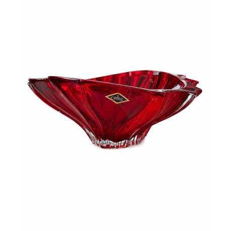 Misa kryształowa 330 mm Bohemia Plantica Red
