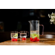 Zestaw 6 szklanek do napojów 350 ml + dzbanek 1,5L Vialli Design Różowy