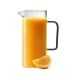 Zestaw 6 szklanek do napojów 350 ml + dzbanek 1,5L Vialli Design szary