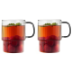 Zestaw 6 szklanek do napojów 350 ml + dzbanek 1,5L Vialli Design szary