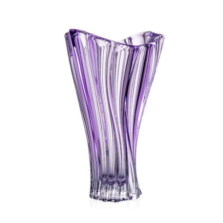 Wazon kryształowy 320mm | Bohemia Plantica Amethyst