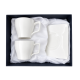 Komplet 2 filiżanek ze spodkami Veroni Emma porcelana 220 ml