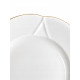 Serwis obiadowo - herbaciany dla 6 osób 33 elementy Porcelana Bogucice - Perla gold