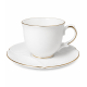 Serwis obiadowo - herbaciany dla 6 osób 33 elementy Porcelana Bogucice - Perla gold