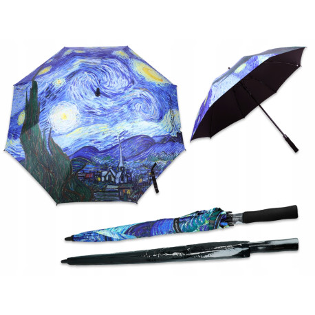 Parasol automatyczny „Gwiaździsta noc” – Vincent van Gogh, CARMANI