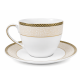 Komplet 2 filiżanek ze spodkami Bogucice Martha Gold 250 ml