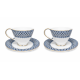 Komplet 2 filiżanek ze spodkami Bogucice Henriette 250 ml