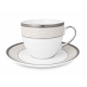 Komplet 2 filiżanek ze spodkami Bogucice Martha Platin 250 ml