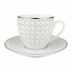 Komplet 2 filiżanek ze spodkami 300ml porcelana Bogucice Oktan