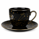 Komplet 2 filiżanek ze spodkami 300 ml Bogucice Zodiak White & Black