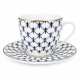 Zestaw 2 filiżanek ze spodkami 250 ml Swietłana Porcelana Bogucice
