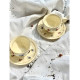 Filiżanki espresso ze spodkami 120 ml komplet 2 sztuk Porcelana Duo