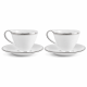 Komplet 2 filiżanek ze spodkami Bogucice Cleopatra Platin Plus 230 ml