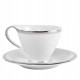 Komplet 2 filiżanek ze spodkami Bogucice Cleopatra Platin Plus 230 ml