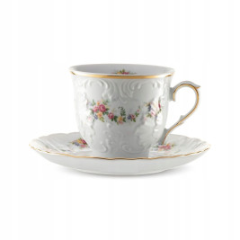 Filiżanka ze spodkiem 250 ml - Ćmielów Rococo Premium G742
