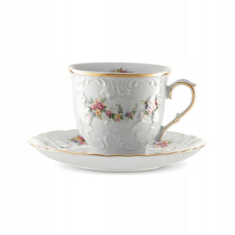 Filiżanka ze spodkiem 250 ml - Ćmielów Rococo Premium G742