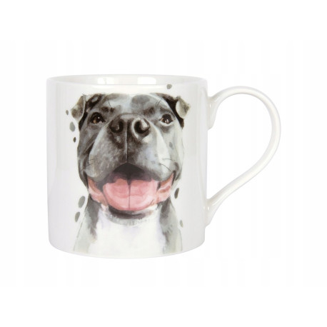 Kubek Staffie 320 ml – porcelanowy kubek z motywem psa