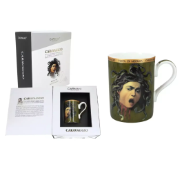 Kubek porcelanowy - M. M de Caravaggio, Głowa Meduzy