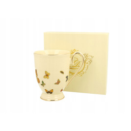 Kubek porcelanowy 450 ml - Duo "Motylki"