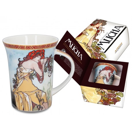 Kubek 350 ml - Alfons Mucha Cztery pory roku Wiosna