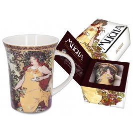 Kubek 350 ml - Alfons Mucha  Cztery pory roku Jesień