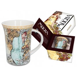 Kubek 350 ml - Alfons Mucha  Cztery pory roku Zima